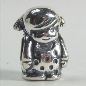 Pandora charm- little pigtail girl